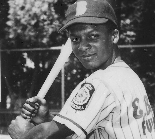 Curt Flood on the Bercovich American Legion Team
